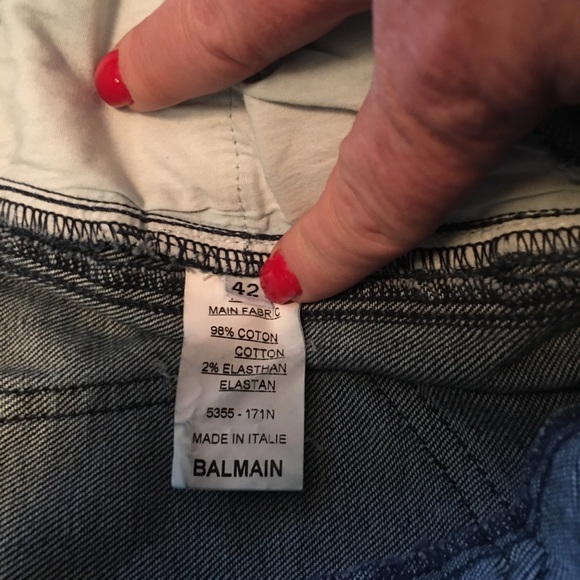 Balmain Moto denim - Picture 3 of 5